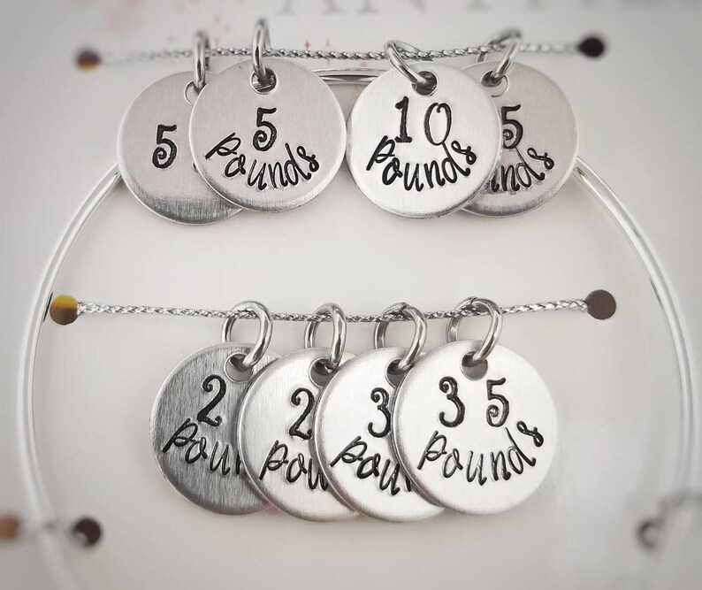 Weight Loss Charms Weight Tracker Weight Loss Milestones Etsy