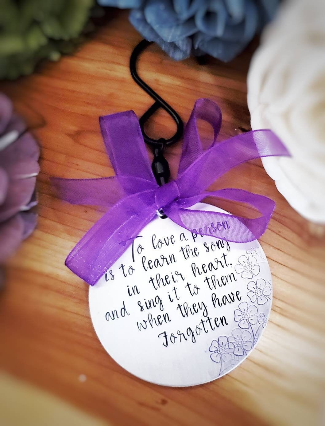 Alzheimers Gift Memorial Keepsake Alzheimers Quote Etsy