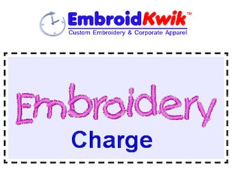 Embroidery Personalization or Monogram Charge