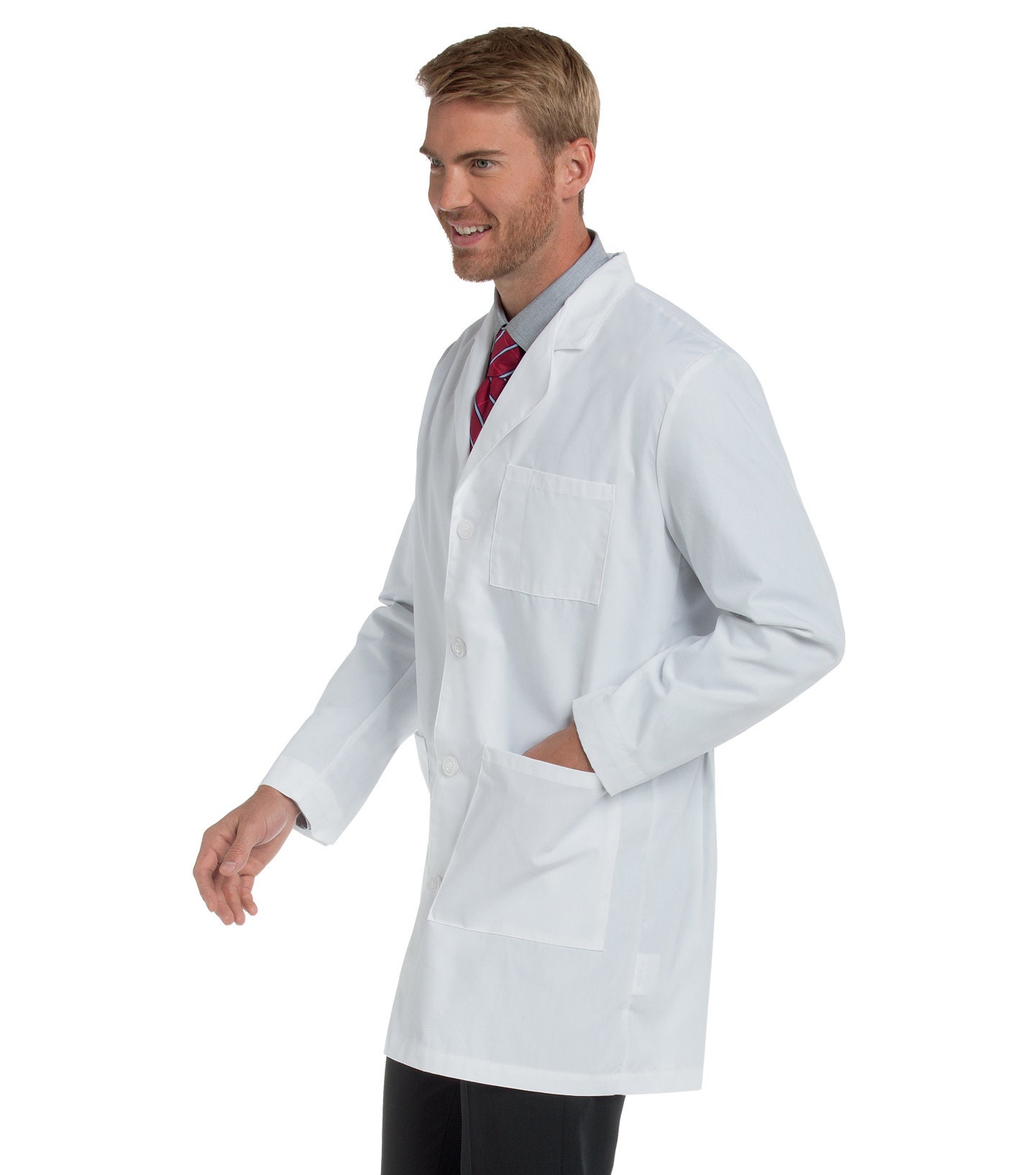 Blouse de laboratoire scientifique personnalisée avec nom brodé