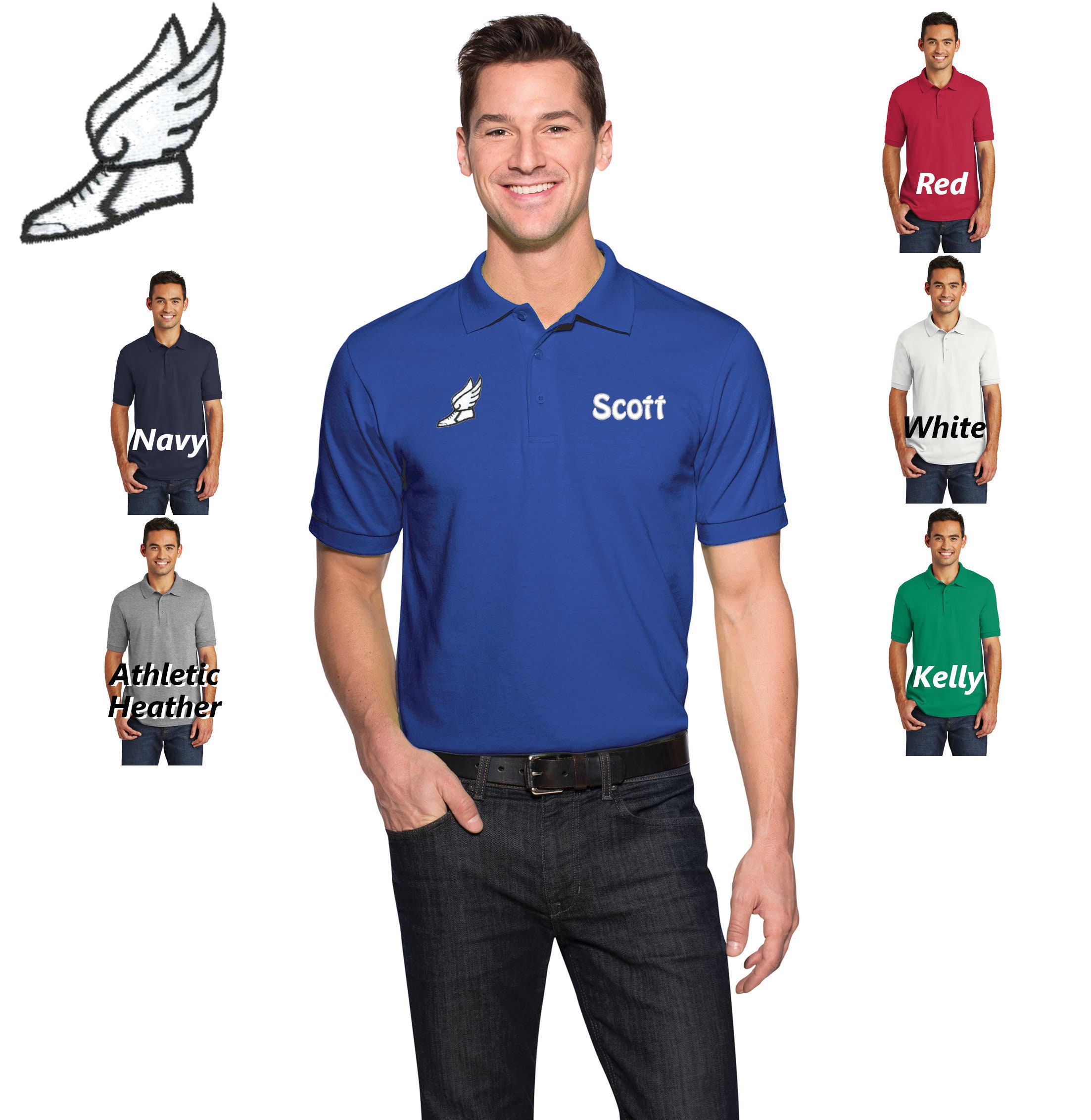 Personalized Track Coach Polo Shirt Custom Coach Shirt Etsy