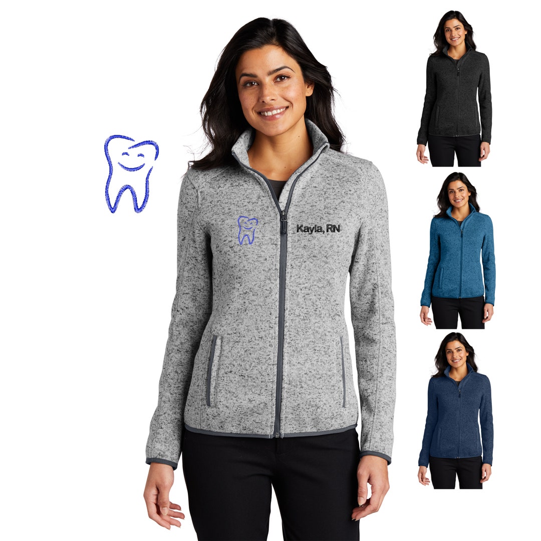 Personalized Dentist Jacket Sweater, With Happy Tooth Design, Custom