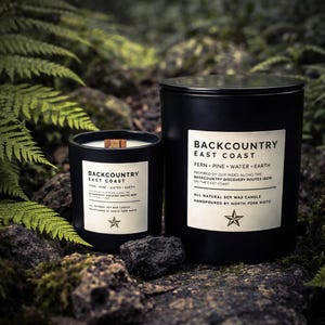 Backcountry East Coast Soy Candle | Fern, Pine, Water, Earth