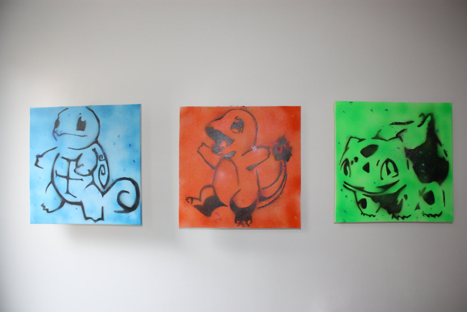 Pokemon Canvas Acrylic Artistik Nintendo Artwork Etsy