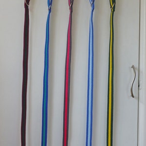 Quality Homemade 25mm wide Loop-handled Leads in padded cushion webbing that feels soft to hold and doesn&#39;t hurt when your dog pulls!