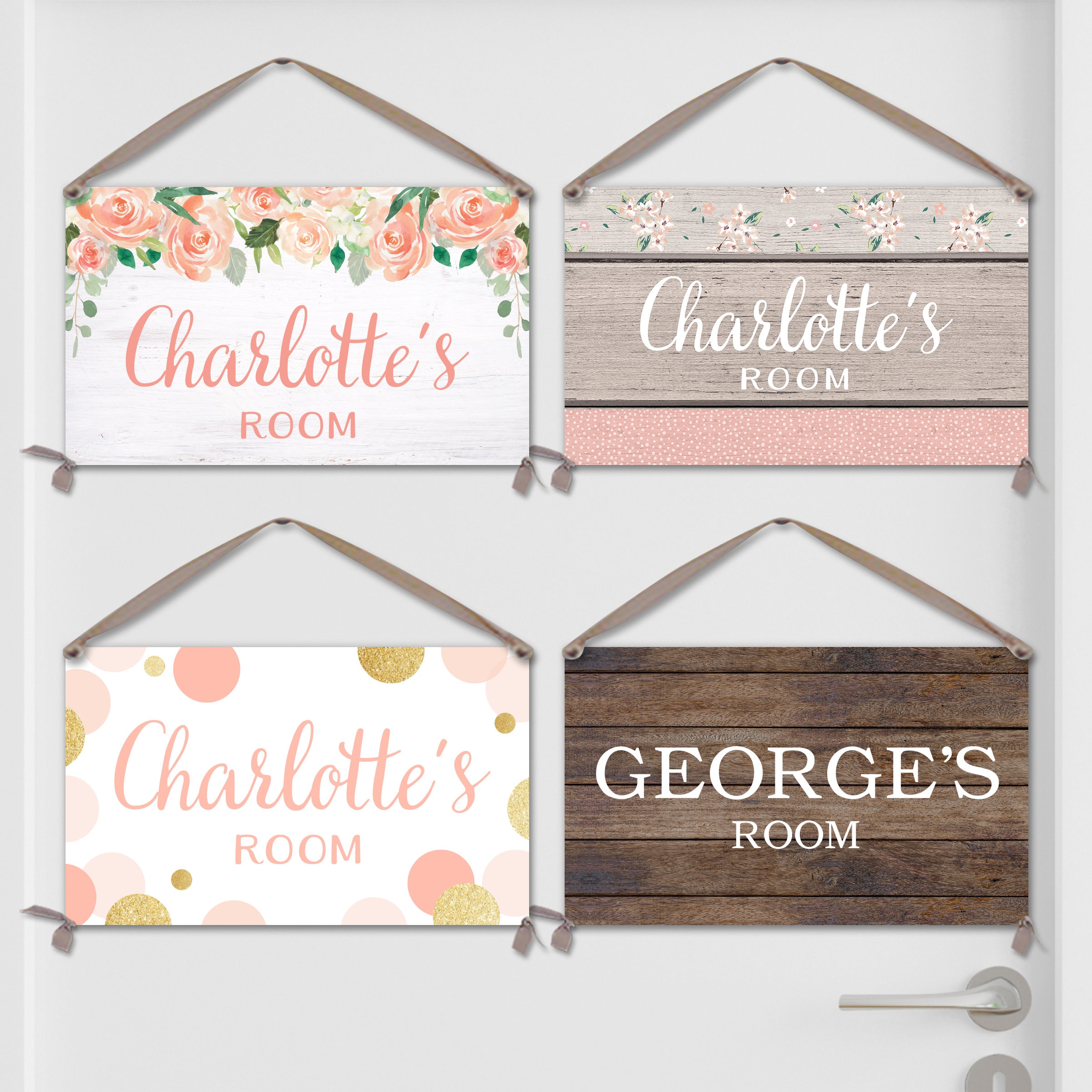 Personalized Door Signs For Kids Rooms / Christmas Gift Time Kids Fun