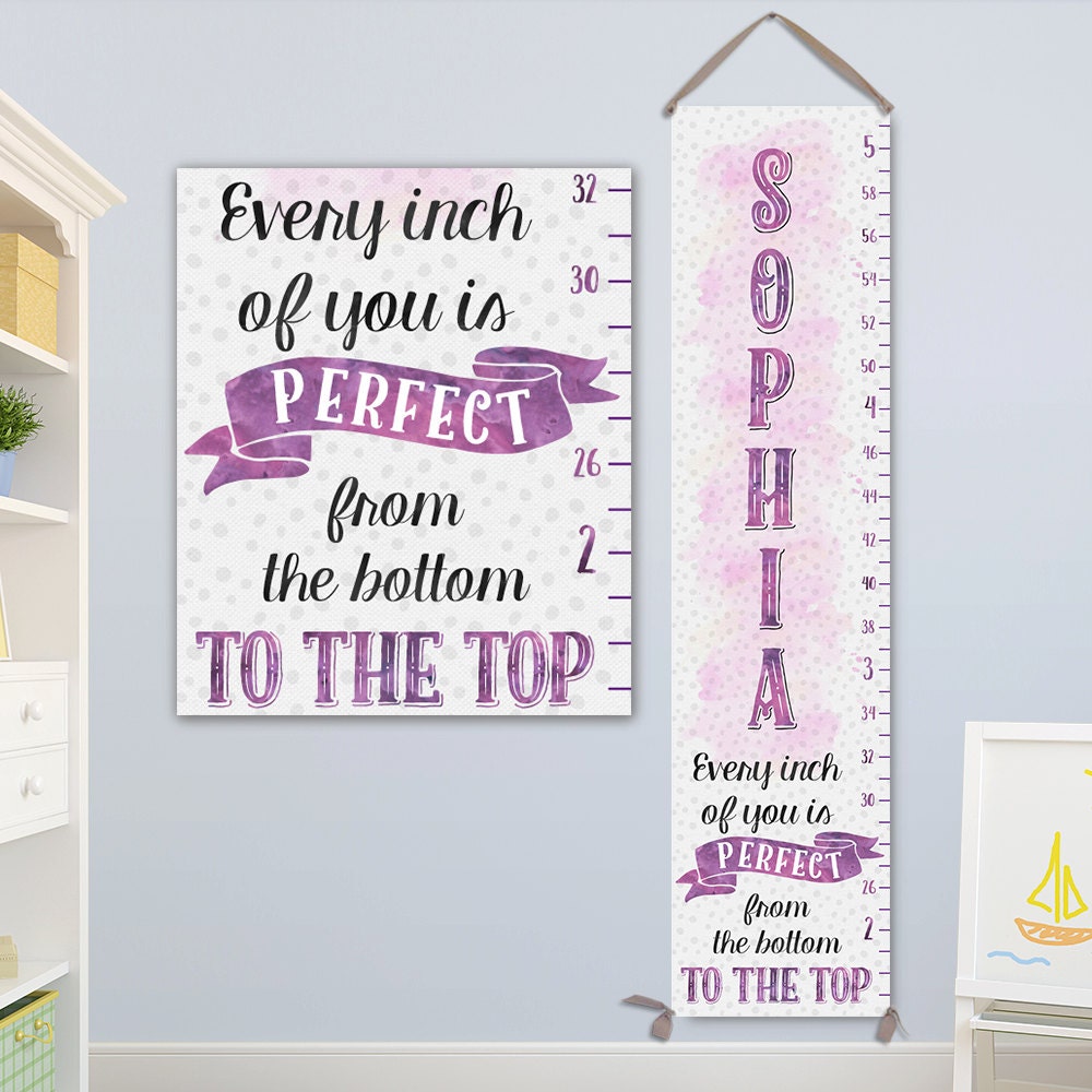 Personalized Growth Chart Girl