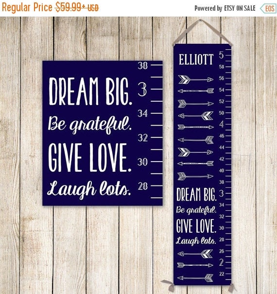 Personalized Canvas Growth Chart