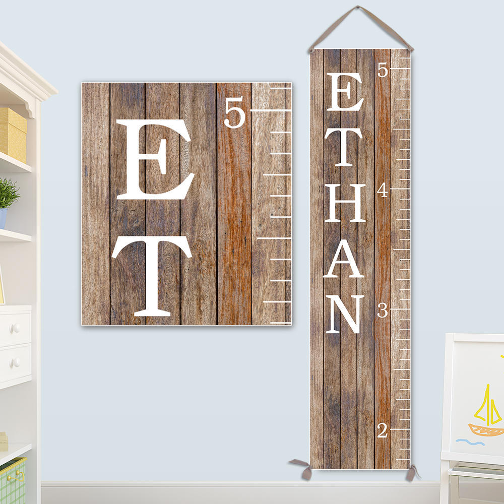 Canvas Growth Chart Wooden Alternative Personalized Canvas Growth Chart Wooden Alternative Personalized Wood Ruler Gc0118s