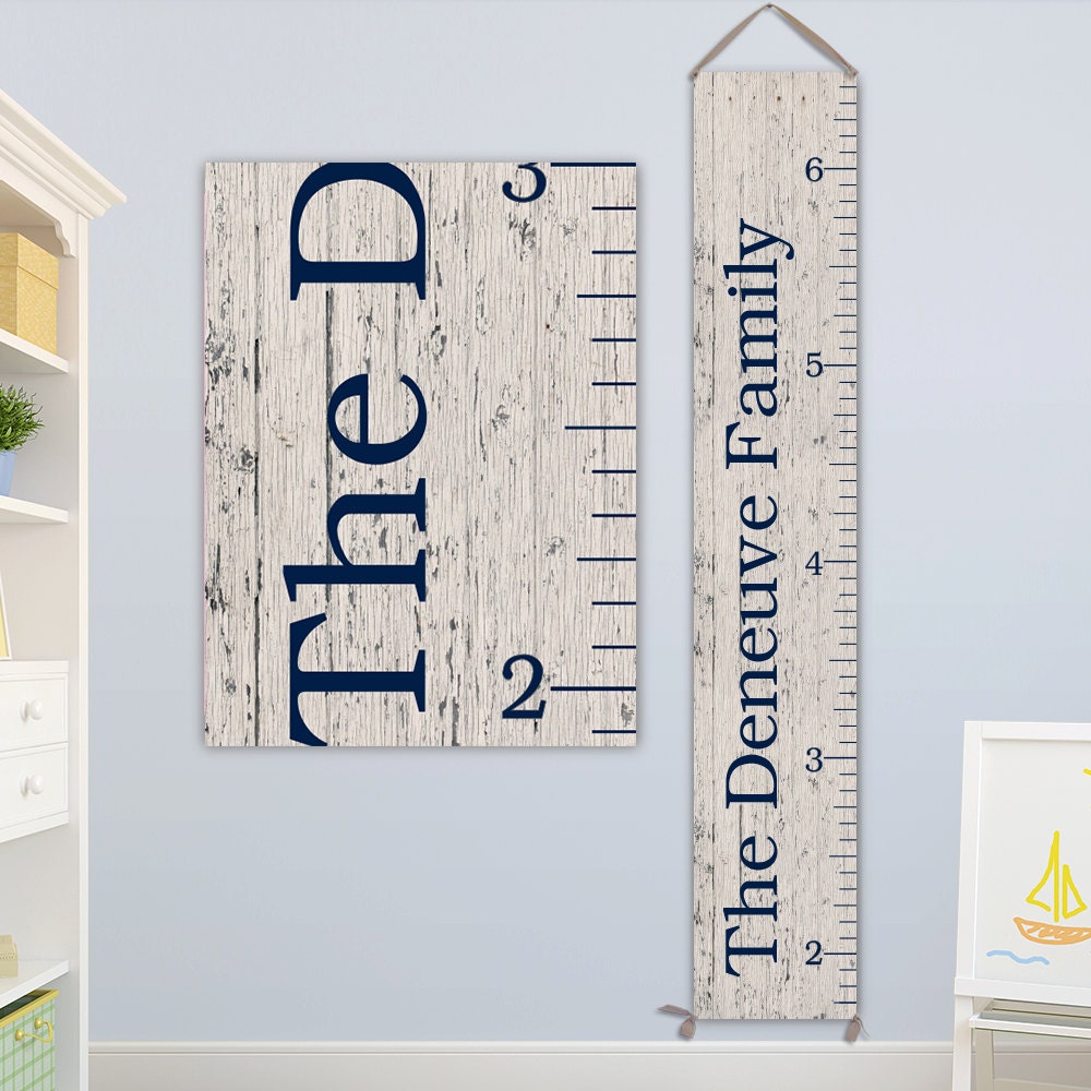 Family Gift Personalized Growth Chart On Canvas Wooden Family Gift Personalized Growth Chart On Canvas Wooden Ruler Gc0102n