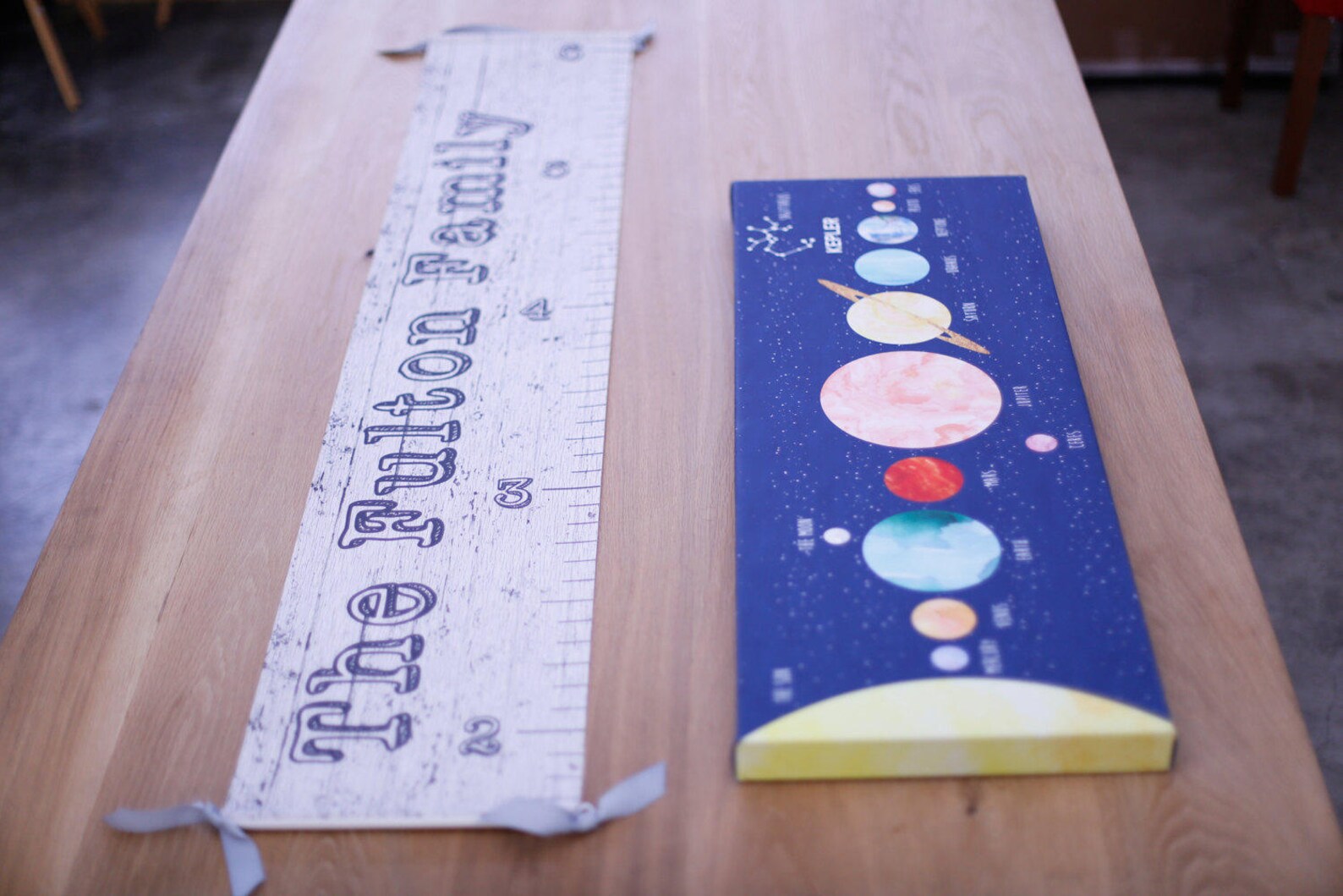 Family Growth Chart Personalized Canvas Growth Chart Growth Etsy