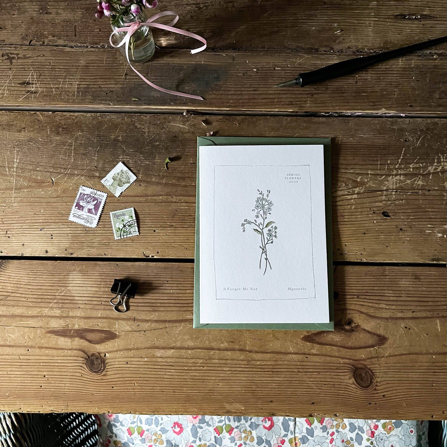 Spring Flowers Botanical Postcards ~ Hand Illustrated ~ Set of 6 - Etsy