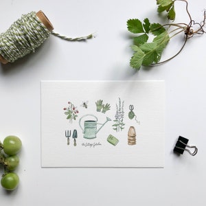 Il set di biglietti e cartoline da scrivere del giardino