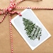 Christmas Tree Gift Tags 'Wishing You A Wonderful Christmas' - love one another 