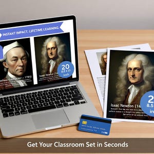 Famous Mathematicians Poster Set: Classroom Decor (Digital Download) PDF file