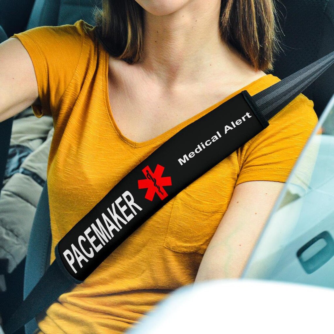 Pacemaker Medical Alert Seat Belt Cover Disability Pacemaker Etsy