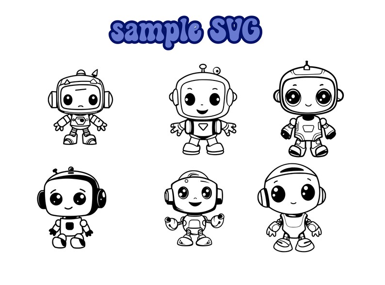 Robot SVG, Robot Clipart, Robot Cut Files, Cricut Robot, Robot