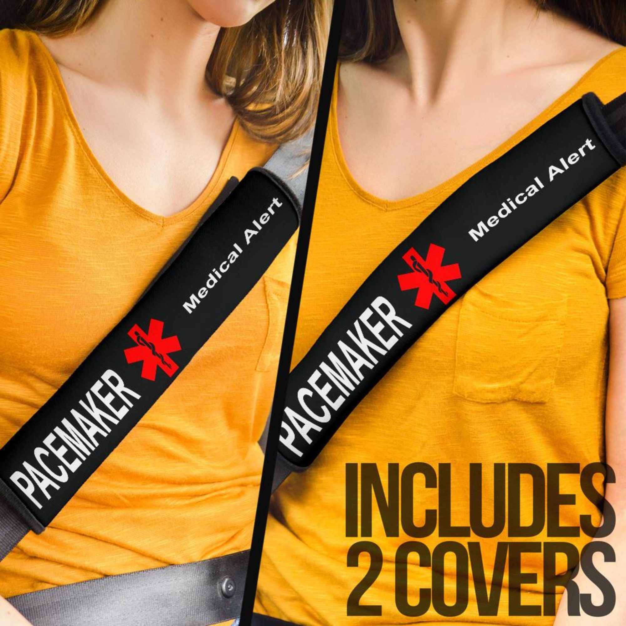 Pacemaker Medical Alert Seat Belt Cover Disability Pacemaker Etsy
