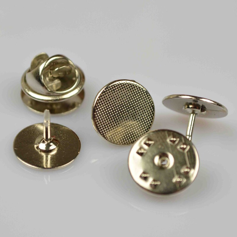 Bulk 50pcs.12MM Round Tie Tack Clutch Lapel Pin Base Setting Etsy
