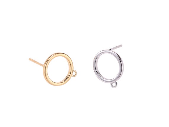 1 Pair 2pcs S925 Sterling Silver Ball Earring Posts-16mm 5mm Ball