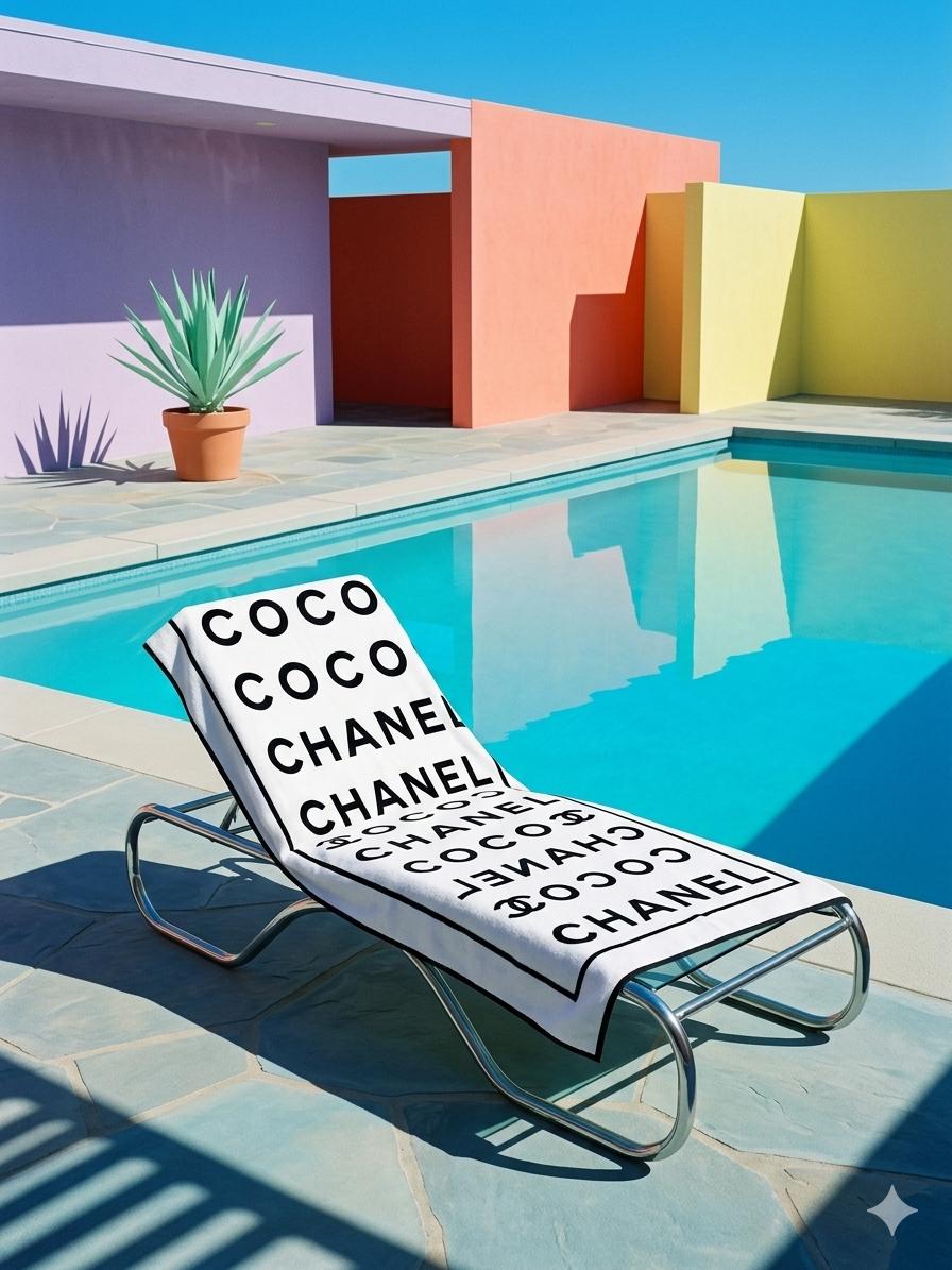 Chanel Beach Towel - Etsy Israel