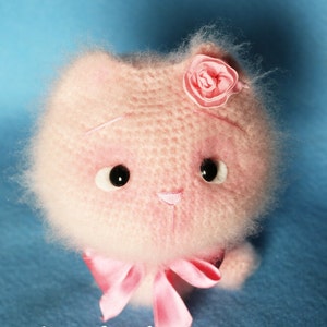 Elfin Thread - Fuzzy Kitty Crochet Amigurumi PDF Pattern (cat crochet pattern) PDF