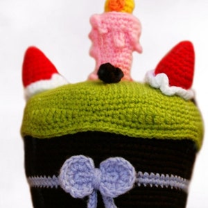 Elfin Thread - Birthday Cake Amigurumi Pattern (cake crochet PDF pattern)
