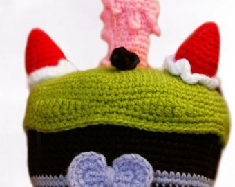 Elfin Thread - Birthday Cake Amigurumi Pattern (cake crochet PDF pattern)