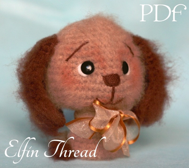 Elfin Thread Fuzzy Mini Dog Amigurumi PDF Pattern dog amigurumi crochet pattern image 3