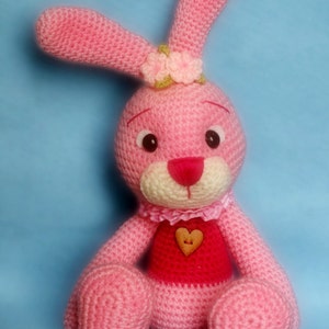 Elfin Thread Connie the Easter Bunny Amigurumi Pattern, crochet rabbit pattern PDF image 1