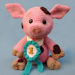Elfin Thread- Francis the Piglet Amigurumi PDF Pattern (crochet Pig Pattern)