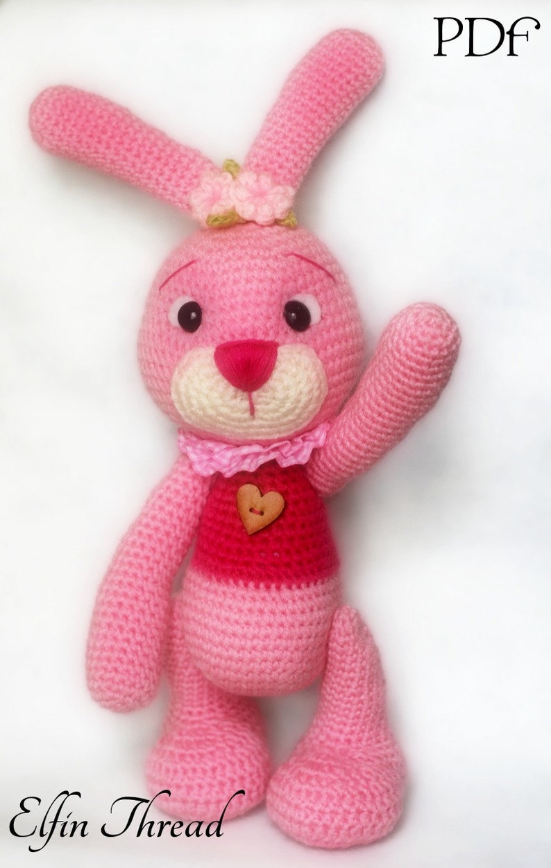 Elfin Thread Connie the Easter Bunny Amigurumi Pattern, crochet rabbit pattern PDF image 5
