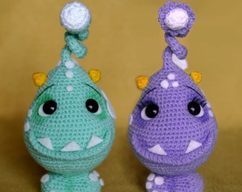 Elfin Thread - Felpo and Felpa, The lovely Monsters Amigurumi PDF Pattern (crochet Monster)