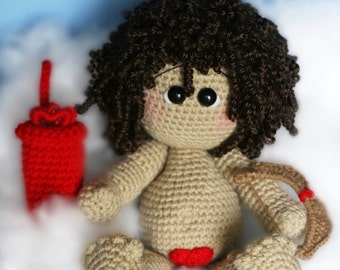 Hilo Elfin Cupido Amigurumi PDF Patrón Crochet (Patrón Muñeco)
