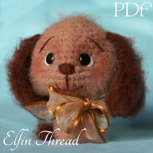 Elfin Thread Fuzzy Mini Dog Amigurumi PDF Pattern dog amigurumi crochet pattern image 2