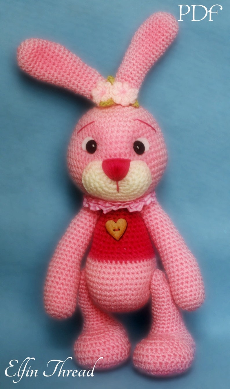 Elfin Thread Connie the Easter Bunny Amigurumi Pattern, crochet rabbit pattern PDF image 3