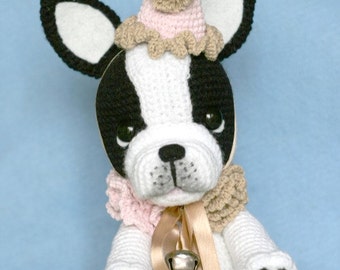 Hilo Elfin- Gaspard el Payaso Bulldog Francés PDF Patrón Amigurumi (Bulldog Francés de Ganchillo)