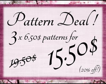 Super Pattern Deal! Amigurumi pattern deal! 20% off!