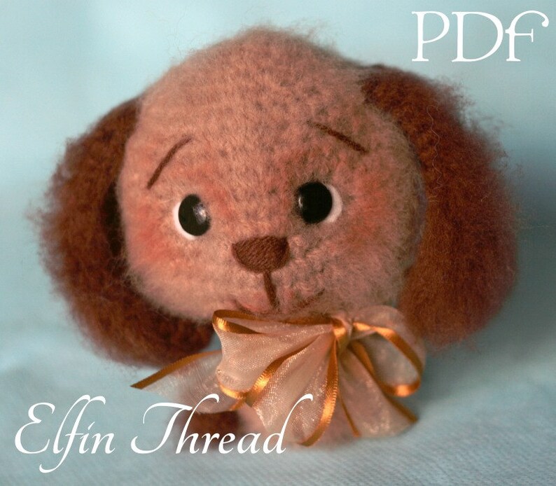 Elfin Thread Fuzzy Mini Dog Amigurumi PDF Pattern dog amigurumi crochet pattern image 4