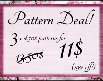 Super Pattern Deal! Amigurumi pattern deal! 19% off!