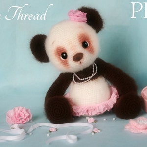 Elfin Thread - Panda Bear Amigurumi PDF Pattern ( Crochet Panda Bear pattern)