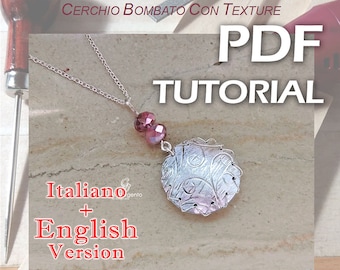 Tutorial Convex circle with texture Foldforming - pdf - ENGLISH Version