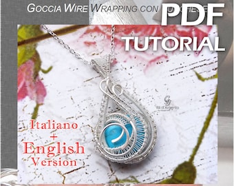 Tutorial Drop Wire Wrapping with Turquoise - pdf - English Version