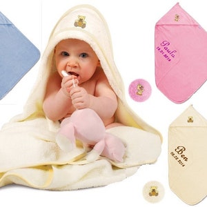Maxi Baby Hooded Towel Embroidered with Name