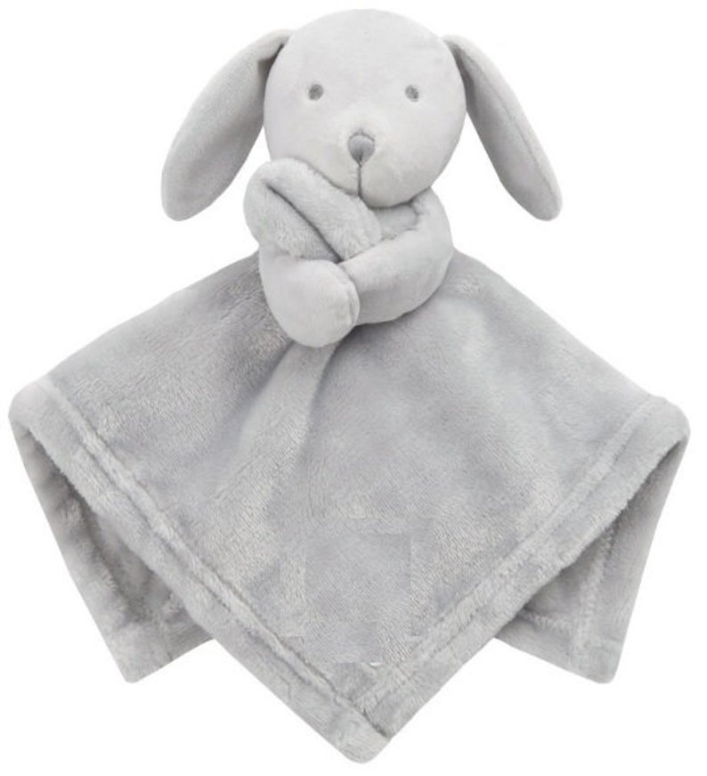 Doudou bébé lapin avec prénom brodé gris rose bleu clair naissance baptême cadeau doudou doudou personnalisation garçon fille garçon image 4