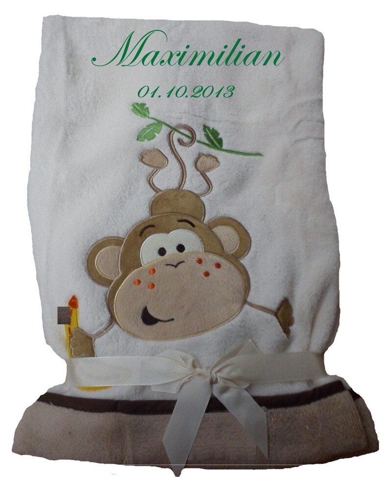 Cute soft baby blanket with names embroidered blanket children Etsy