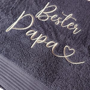 Geschenk Papa zum Vatertag, personalisierte Geschenke Papa, personalisiertes Handtuch Männertag, Papa Geschenk Geburtstag, bester Papa