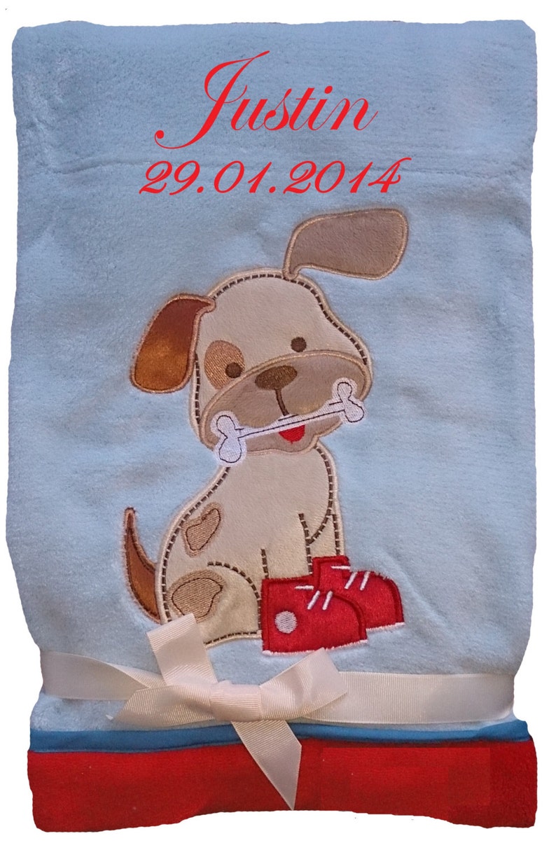 Cute Soft Baby Blanket With Names Embroidered Blanket Children Etsy