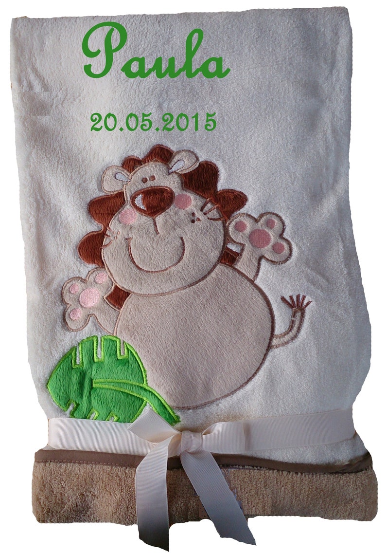 Cute Soft Baby Blanket With Names Embroidered Blanket Children Etsy