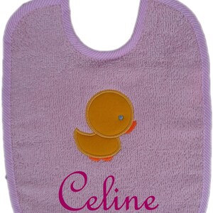 Baby dunt embroidered with name kitten baptism birth image 4